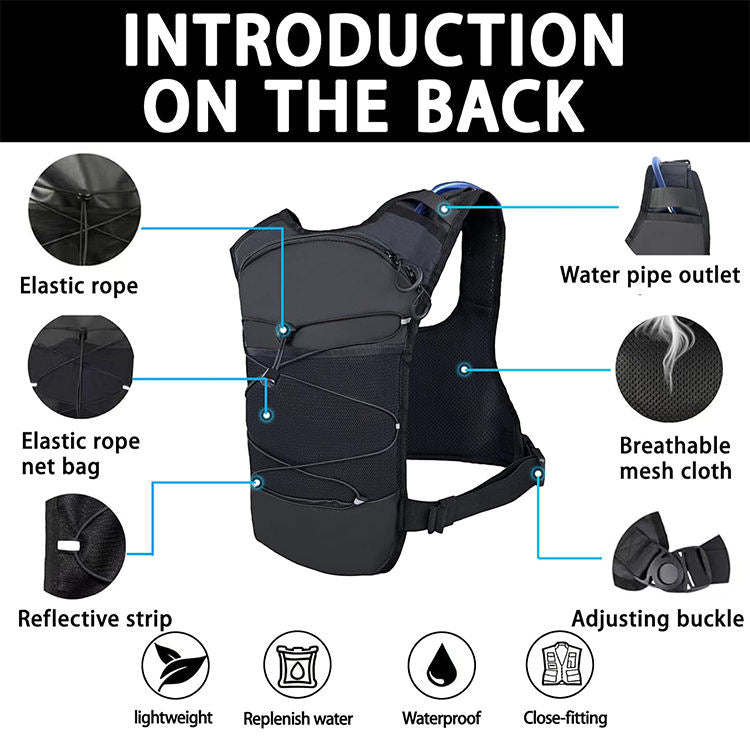 Running Vest Backpack With Water Bag