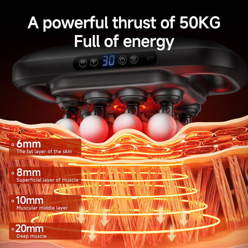 Hand held Deep Tissue Muscle Massager with 16 Heads